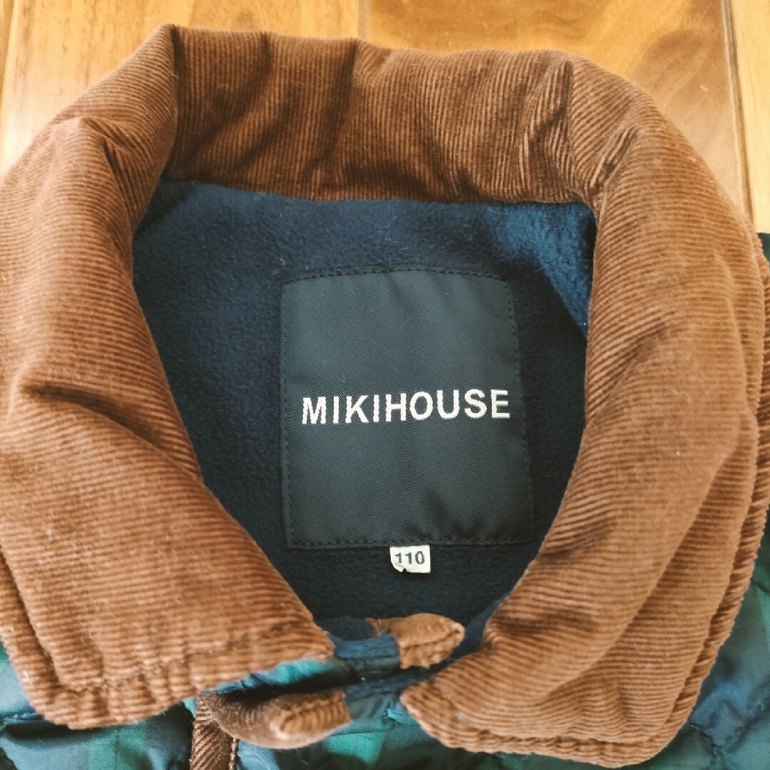 mikihouse(ミキハウス)のミキハウス　キルティングジャンパー110cm キッズ/ベビー/マタニティのキッズ服男の子用(90cm~)(ジャケット/上着)の商品写真