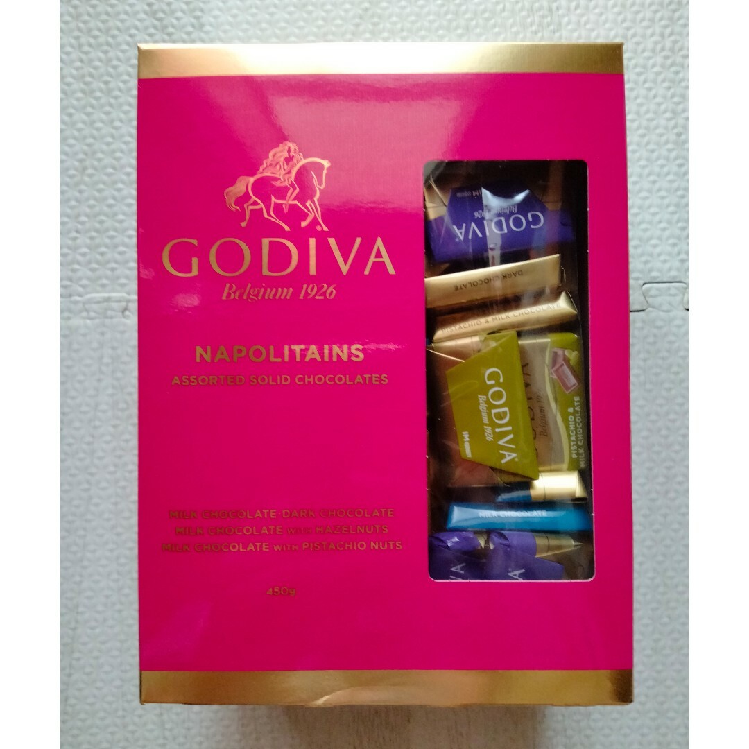 GODIVA(ゴディバ)のこの日様専用！ゴディバ ナポリタン4種 450g賞味期限2024年10月 食品/飲料/酒の食品(菓子/デザート)の商品写真