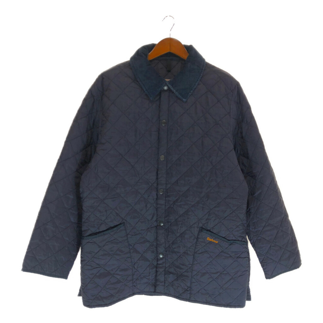 SALE///// Barbour バブアー 中綿 キルティング ジャケット アウター ネイビー (メンズ XL)  P3717約50cm着丈