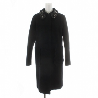 チェスティ(Chesty)のChesty 18AW ロングコート コート 襟装飾 ウール 0 黒 ブラック(その他)