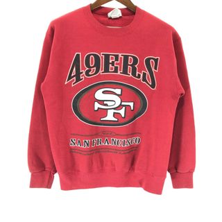 リー(Lee)のSALE///// 90年代 USA製 Lee SPORT リー NFL サンフランシスコ49ERS スウェット プロチーム レッド (メンズ M)  P3842(スウェット)