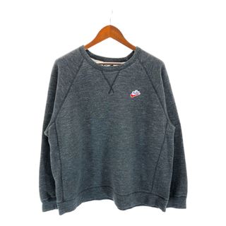 ナイキ(NIKE)のSALE///// NIKE ナイキ ラグランスリーブ スウェット スポーツ グレー (メンズ XXL)  P3909(スウェット)