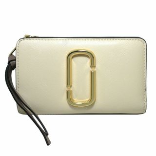 マークジェイコブス(MARC JACOBS)の【新品】マークジェイコブス 財布 M0013356 136(オフホワイト系×マルチカラー) 2つ折り財布 MARC JACOBS ザ スナップショット ダブルJ ロゴ コンパクト ウォレット レディース(財布)