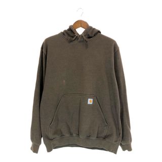 カーハート(carhartt)のSALE///// Carhartt カーハート パーカー ワンポイントロゴ ブラウン (メンズ L)  P4051(パーカー)