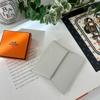 エルメス(Hermes)のエルメス　HERMES　バスティア　レザーコインケース　ミニ財布　マッシュルーム(コインケース)