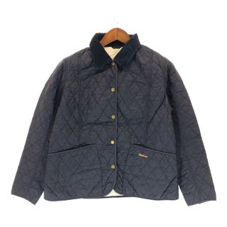 バーブァー(Barbour)のSALE/// Barbour バブアー キルティング ジャケット ユーロ  ヨーロッパ古着 ネイビー (メンズ -- S相当)  P4045(その他)