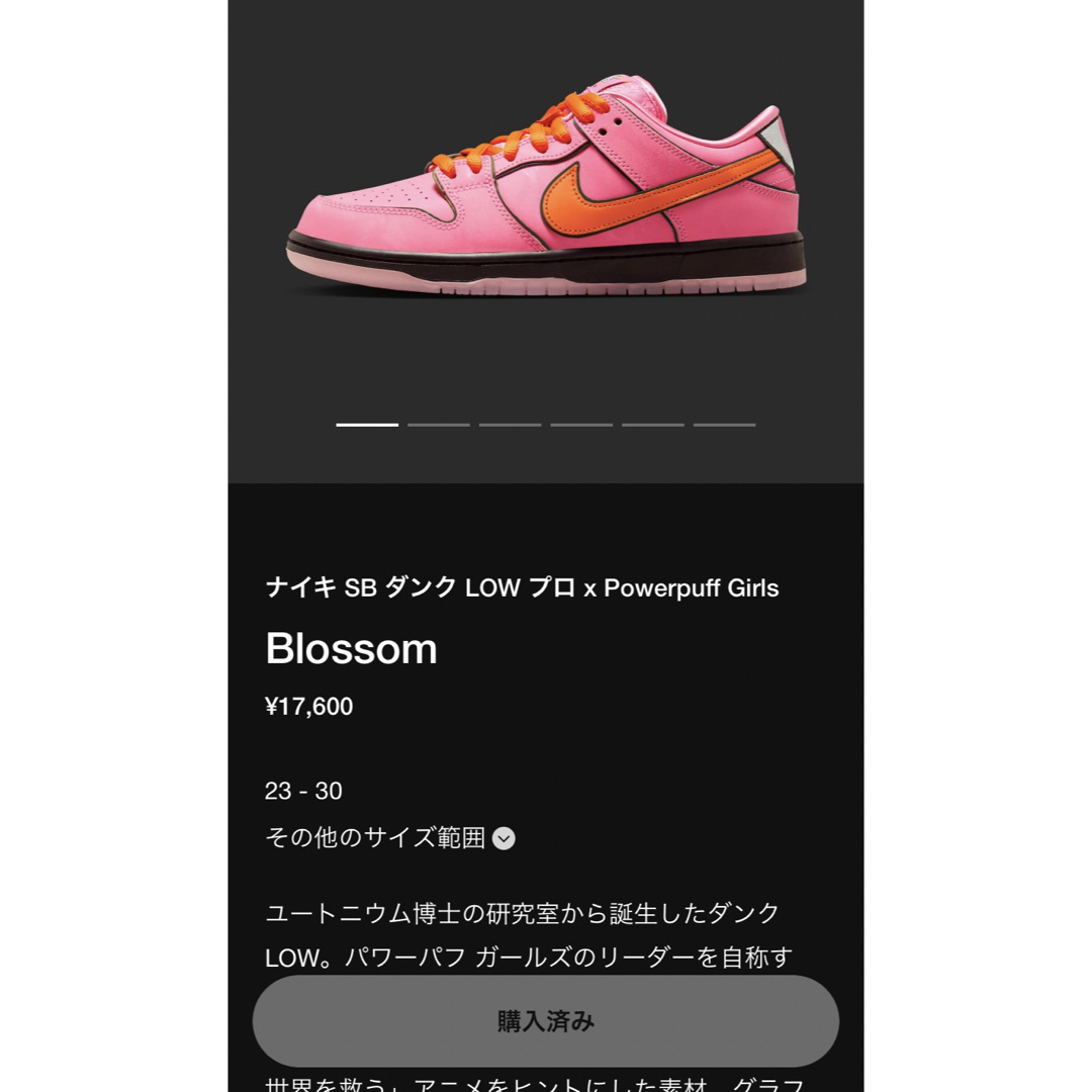 ダンクNike SB Dunk Low THE Powerpuff Girls