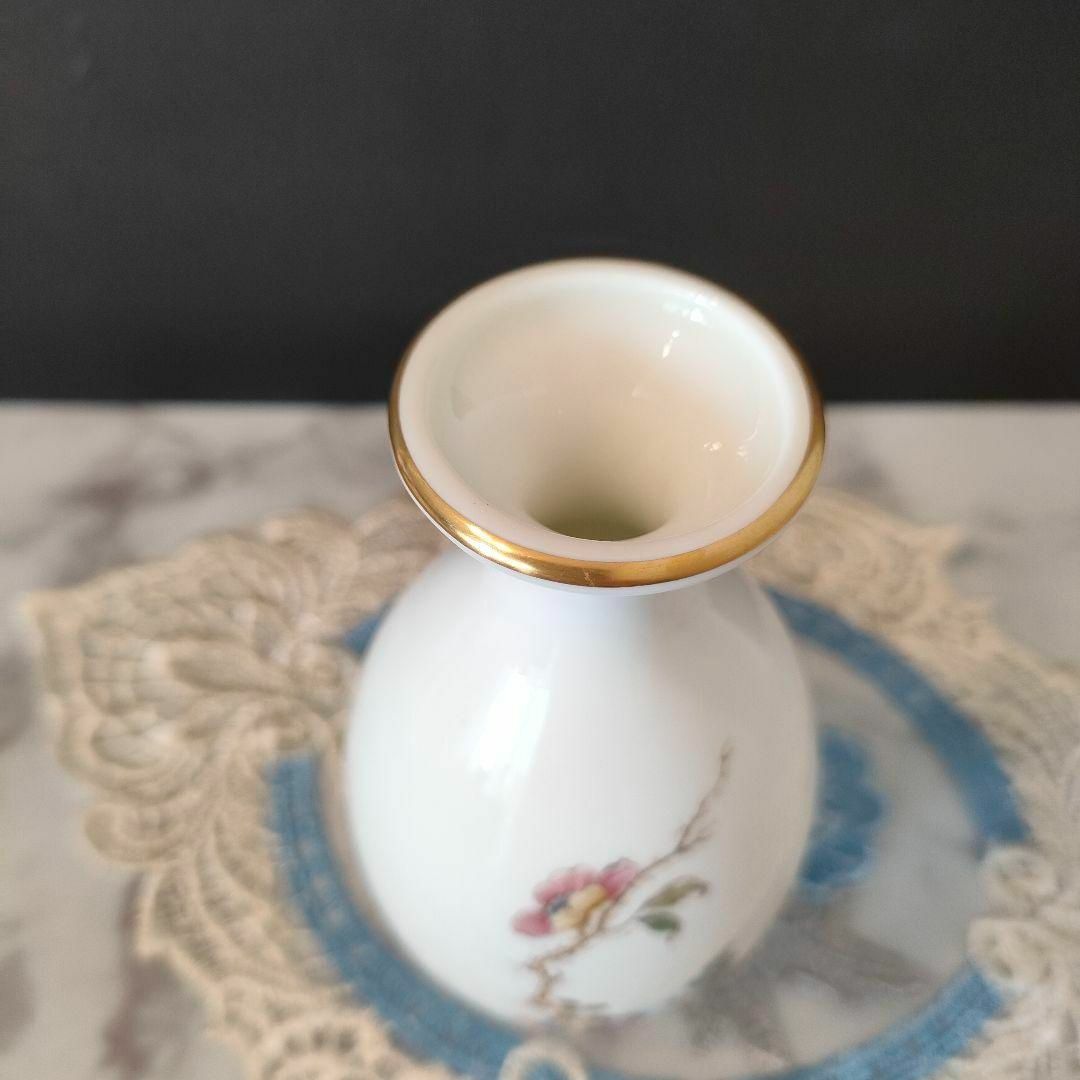 WEDGWOOD(ウェッジウッド)の美品★ウェッジウッド スワロー 花瓶 花 黒壺 金彩 小鳥 アンティーク 希少品 インテリア/住まい/日用品のインテリア小物(花瓶)の商品写真