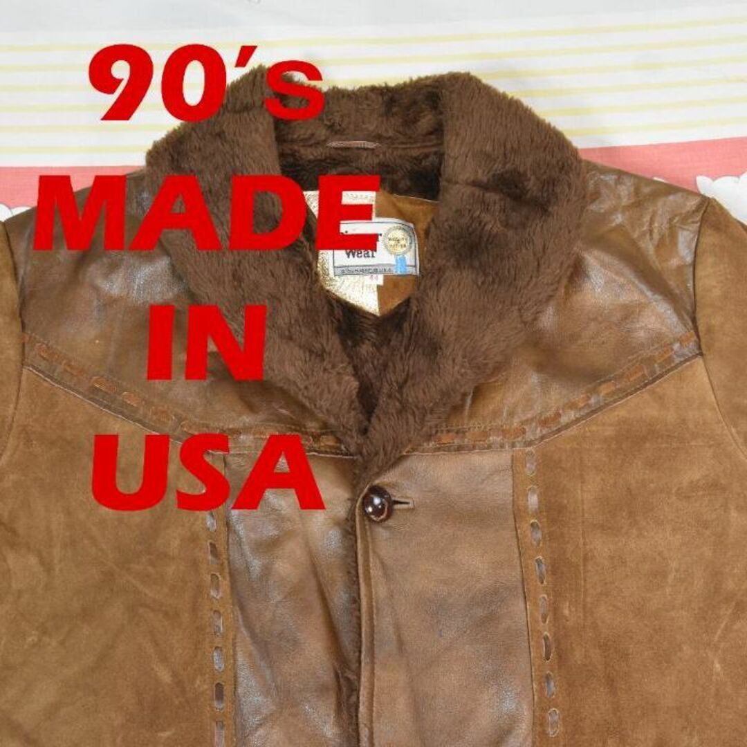 Pioneer(パイオニア)の90’ｓ ウエスタン レザーコート 13561c USA製 ヴィンテージ 80 メンズのジャケット/アウター(レザージャケット)の商品写真