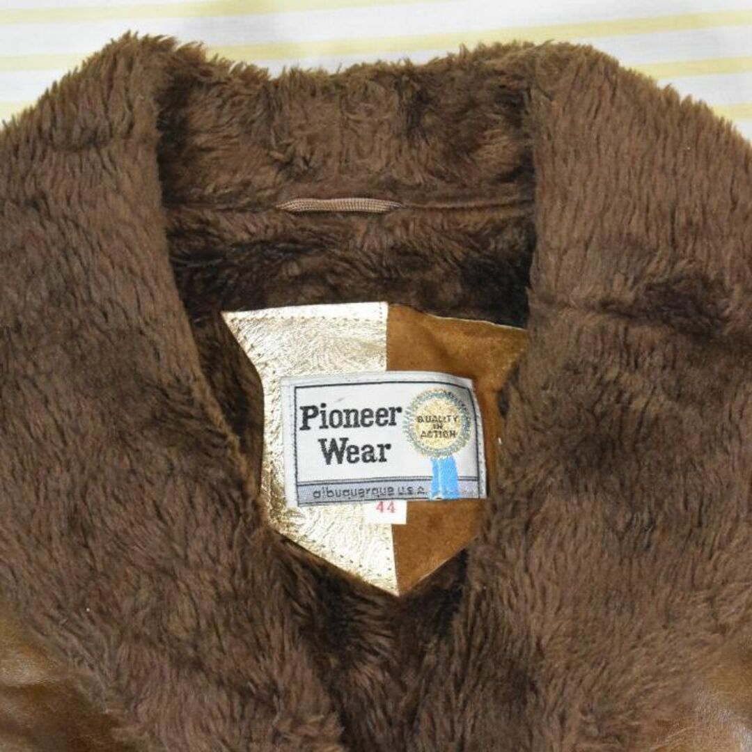 Pioneer(パイオニア)の90’ｓ ウエスタン レザーコート 13561c USA製 ヴィンテージ 80 メンズのジャケット/アウター(レザージャケット)の商品写真