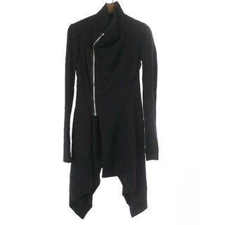 リックオウエンス(Rick Owens)のRick Owens リックオウエンス 11AW ハイネックジップ コート ブラック 40 RO 6908(ロングコート)