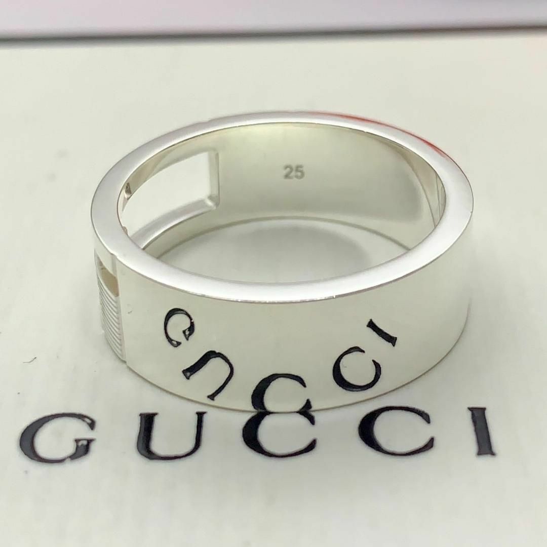 Gucci(グッチ)の670 極美品 グッチ G リング 刻印 25 指輪 サイズ およそ 23 号 メンズのアクセサリー(リング(指輪))の商品写真