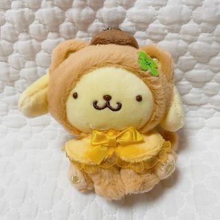 ポムポムプリン(ポムポムプリン)のポムポムプリン　いやしのにゃんこシリーズ　おめかし猫　マスコットキーホルダー(キーホルダー)