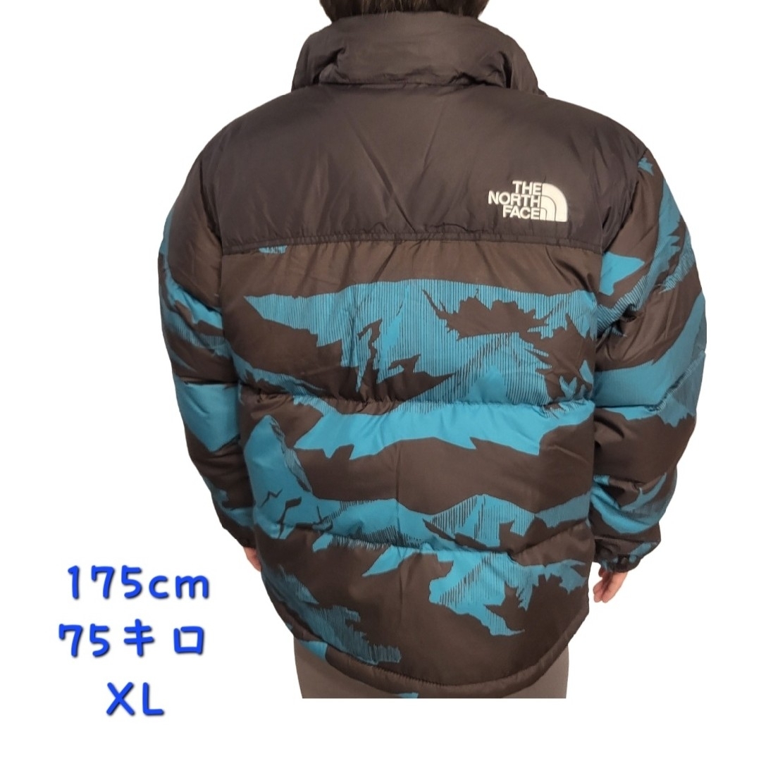 THE NORTH FACE(ザノースフェイス)のカモブルーTHE NORTH FACEノースフェイス 新品 ダウンジャケットS メンズのジャケット/アウター(ダウンジャケット)の商品写真