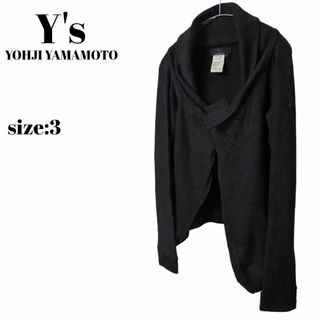 ワイズ(Y's)のY'S YOHJI YAMAMOTO ヨウジ ヤマモト 変形カーディガン(カーディガン)