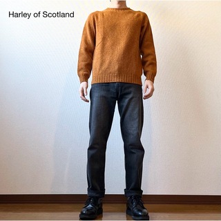 ハーレーオブスコットランド(Harley of Scotland)のシェットランドセーター クルーネック(ニット/セーター)
