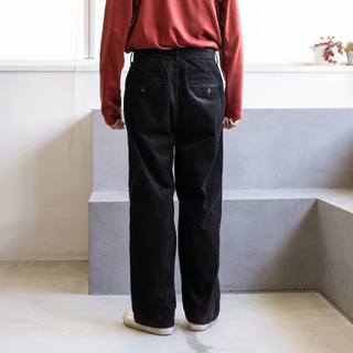 Ancellm AGING CORDUROY PANTS フェードブラック 2