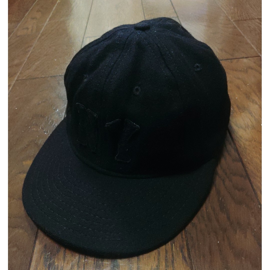 ebbets field flannels キャップ　NY 黒　7 1/2