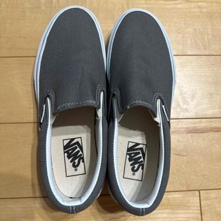 ヴァンズ(VANS)のvans スリッポン  スニーカー 靴 ダークグレー 25㎝(スリッポン/モカシン)