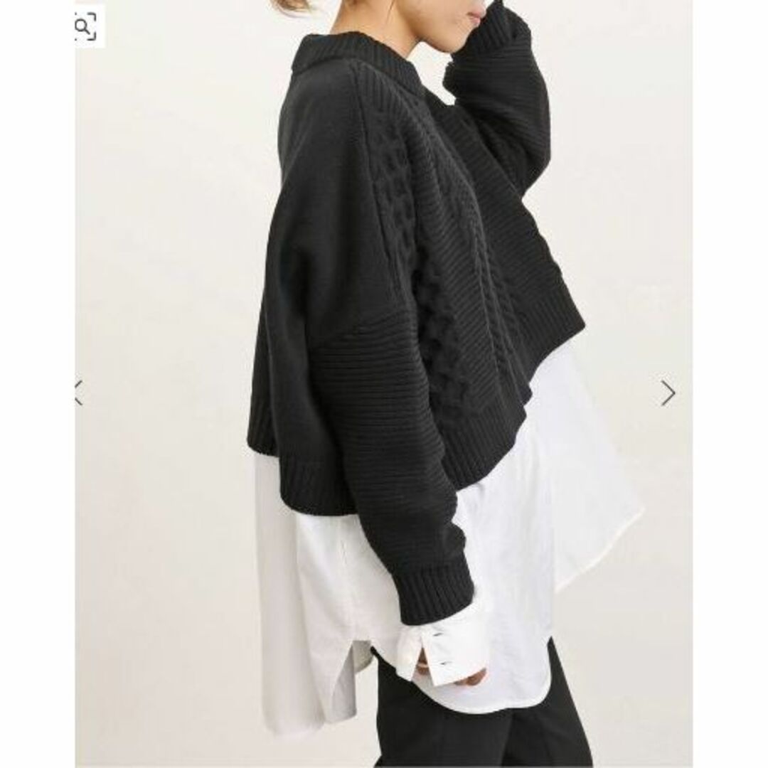 L'Appartement DEUXIEME CLASSE(アパルトモンドゥーズィエムクラス)の【すー様専用】アパルトモン Cable Short Knit Pullover レディースのトップス(ニット/セーター)の商品写真