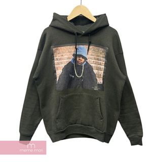 ヘインズ(Hanes)のLL Cool J Print Hoodie LL・クール・J プリントフーディ プルオーバーパーカー フォトプリント ヴィンテージパーカー 古着 チャコール サイズM【231226】【中古-C】【me04】(パーカー)