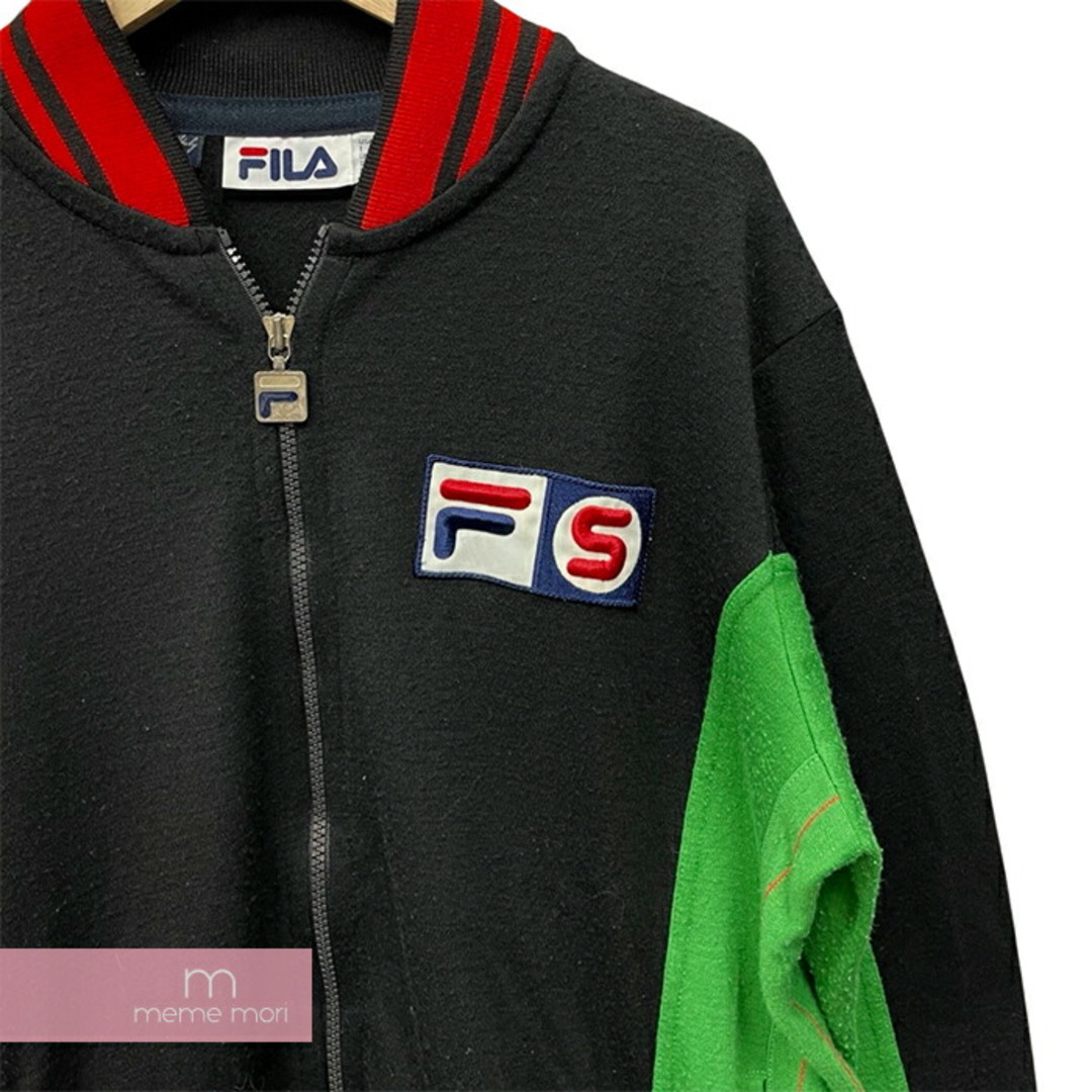 FILA(フィラ)のSupreme×Fila 2007SS Track Jacket シュプリーム×フィラ トラックジャケット ジップブルゾン ロゴ刺繍 バックロゴパッチ ブラック サイズL【231226】【中古-B】【me04】 メンズのジャケット/アウター(その他)の商品写真