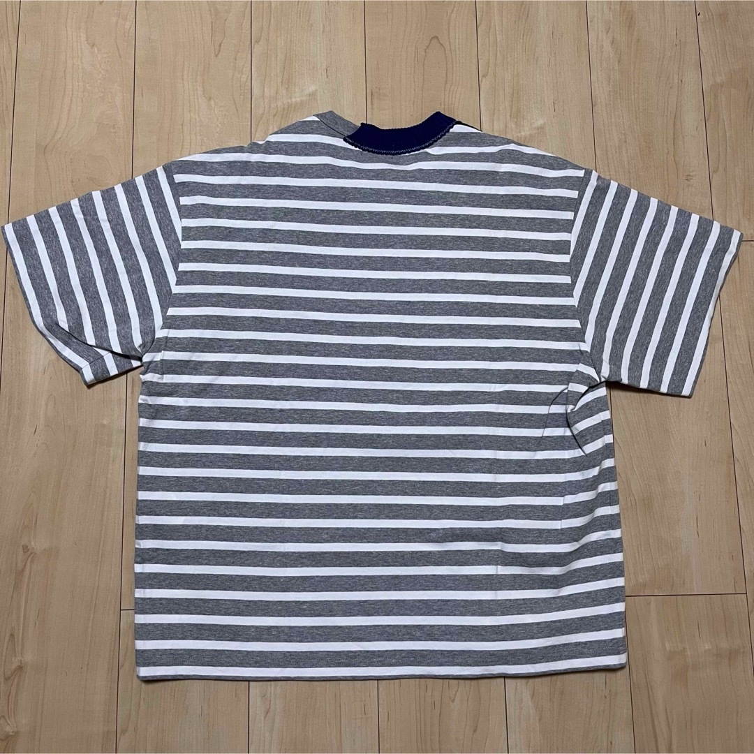 kolor(カラー)のkolor ニットドッキング　ボーダー　S/Sカットソー　Tシャツ メンズのトップス(Tシャツ/カットソー(半袖/袖なし))の商品写真