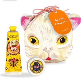 ロクシタン(L'OCCITANE)の【L'OCCITANE】招き猫 スパイシーオレンジラテ シア(ハンドクリーム)