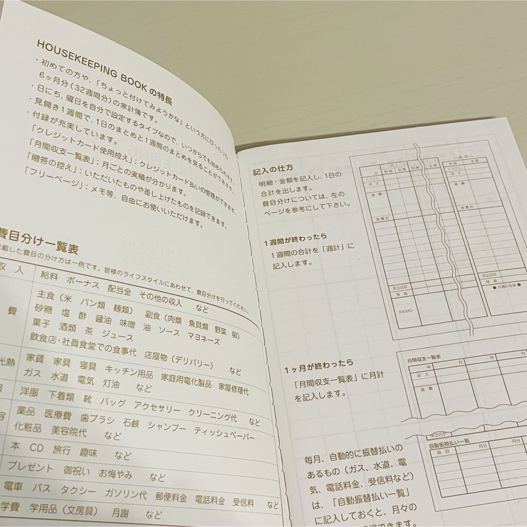 24時間以内に匿名配送 新品未使用品　家計簿　ノート　文房具 インテリア/住まい/日用品のオフィス用品(オフィス用品一般)の商品写真