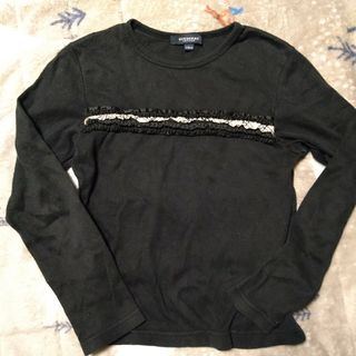 バーバリー(BURBERRY)のバーバリー120黒長袖Tシャツ(Tシャツ/カットソー)