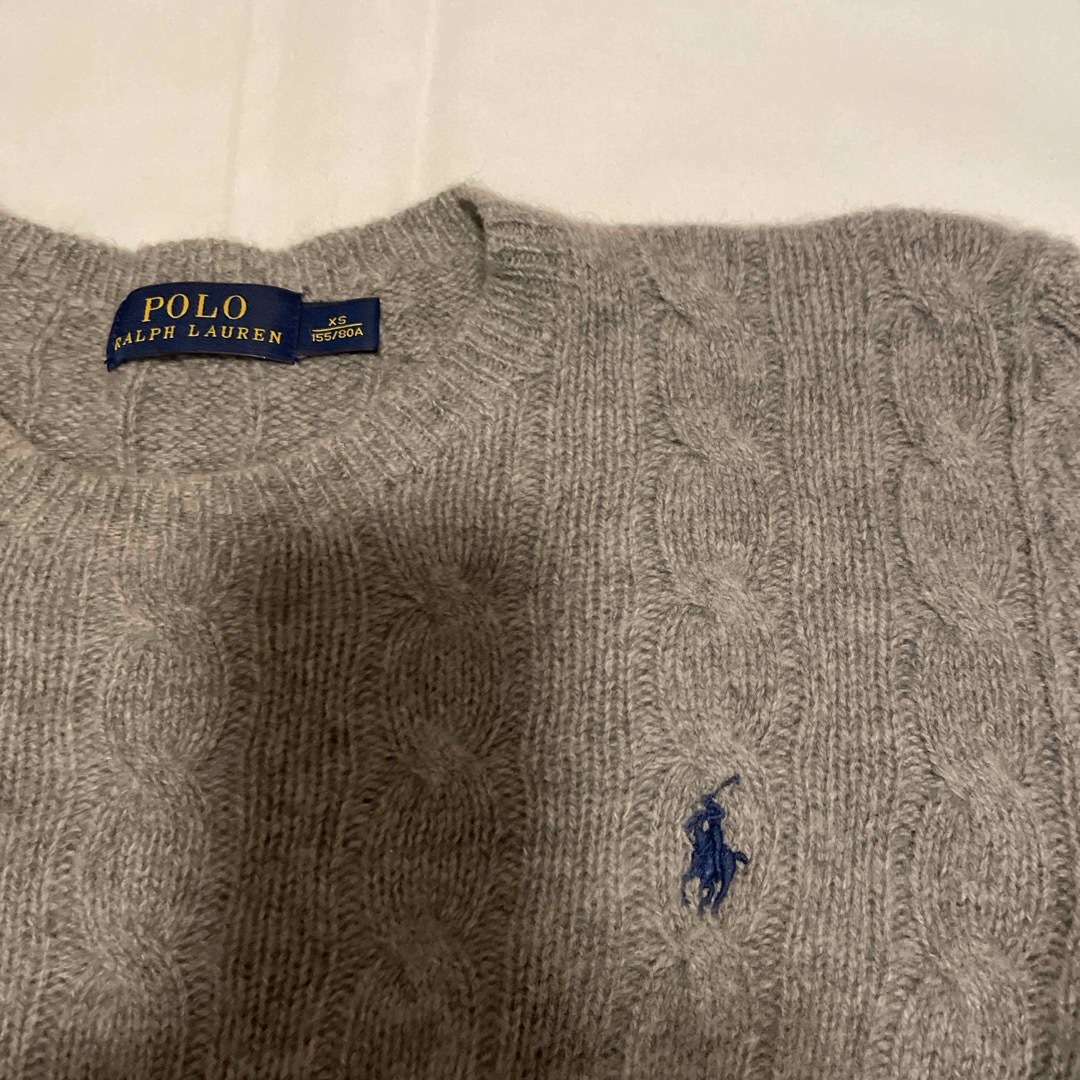 POLO RALPH LAUREN(ポロラルフローレン)のポロ ラルフローレン ケーブルクルーセーターXS レディースのトップス(ニット/セーター)の商品写真