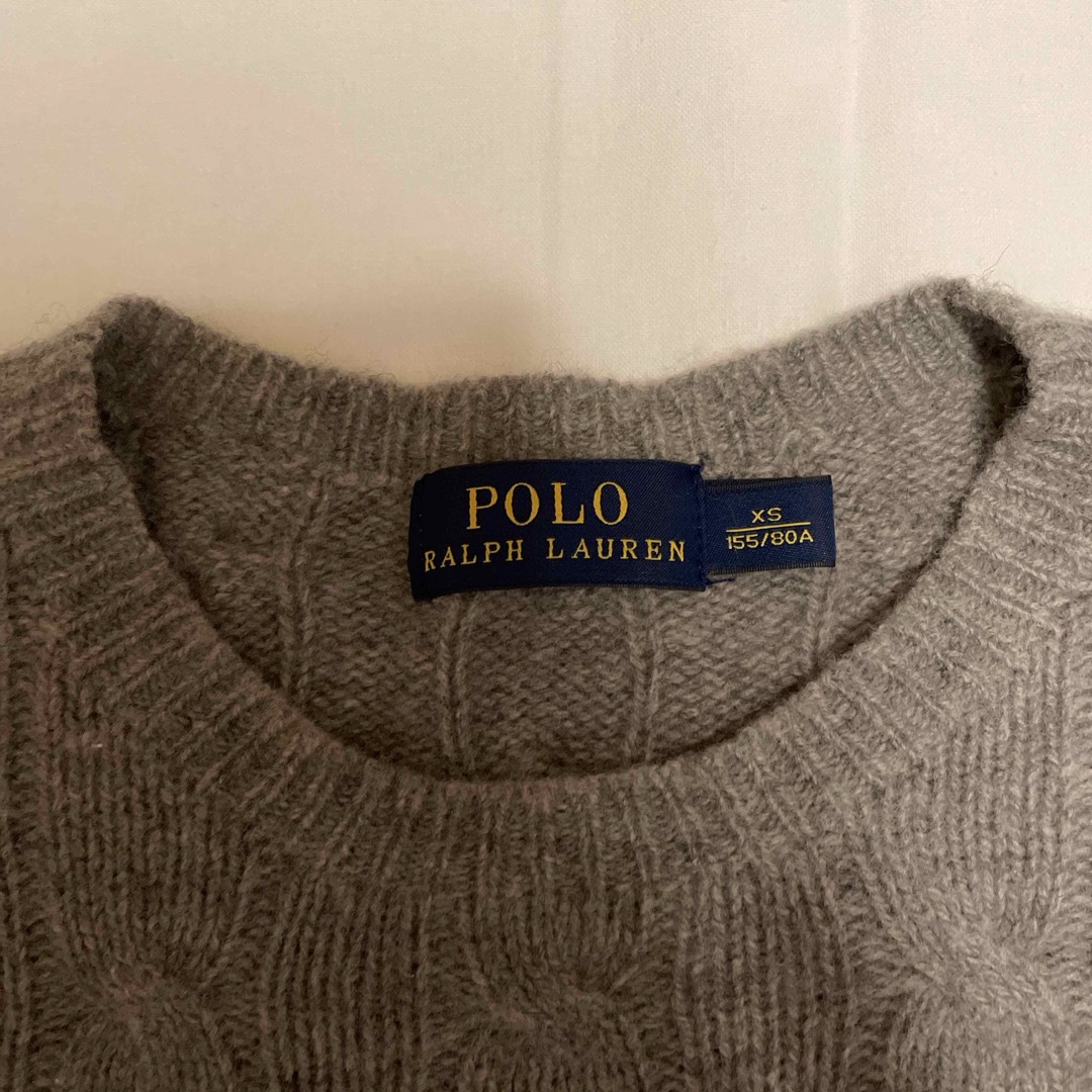 POLO RALPH LAUREN(ポロラルフローレン)のポロ ラルフローレン ケーブルクルーセーターXS レディースのトップス(ニット/セーター)の商品写真