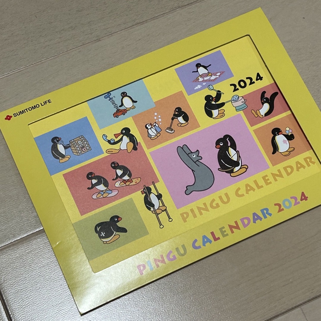 【新品】ピングー PINGU カレンダー 2024年 インテリア/住まい/日用品の文房具(カレンダー/スケジュール)の商品写真