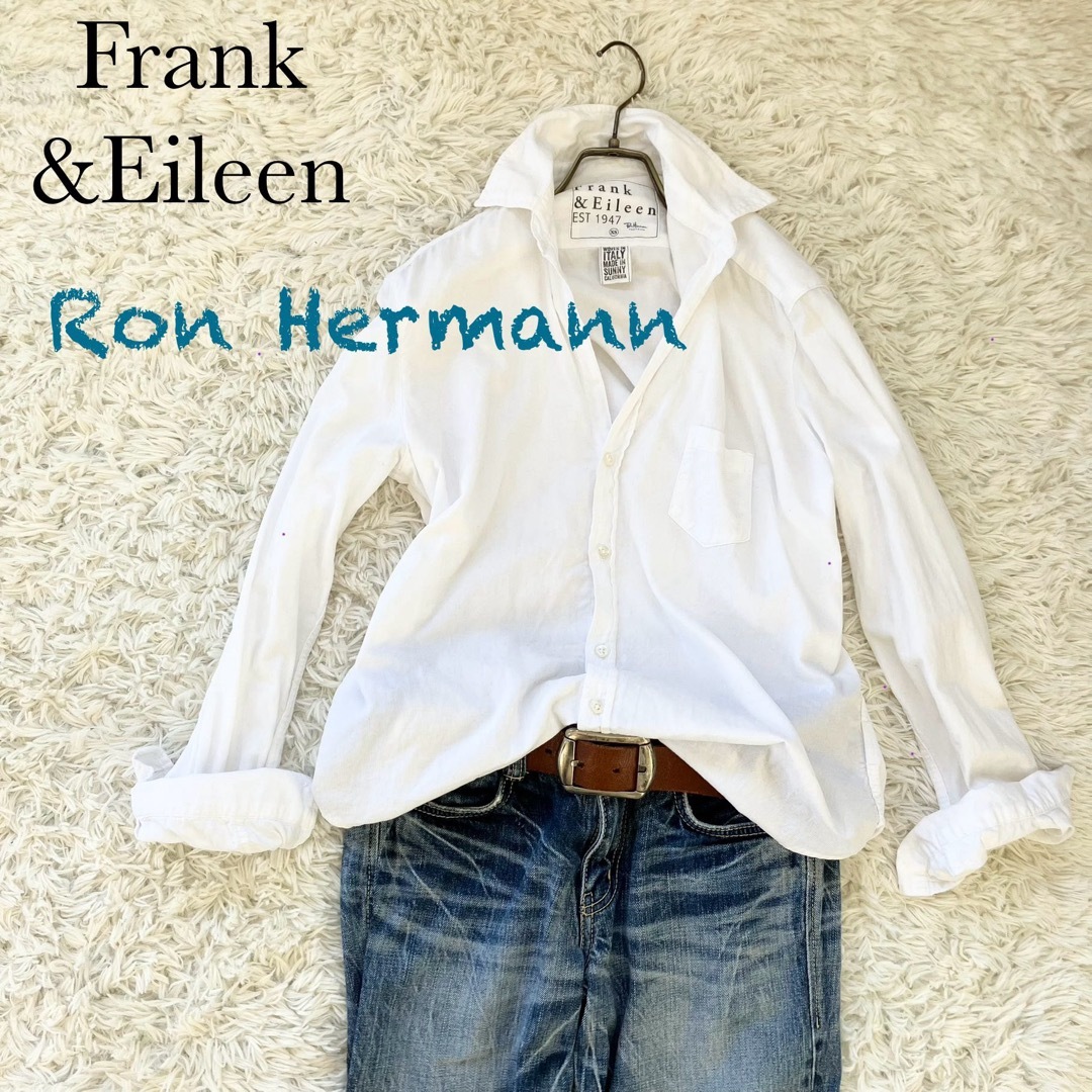 Ron HermanRon Herman × Frank & Eileen シャツ 白 コーデュロイ-