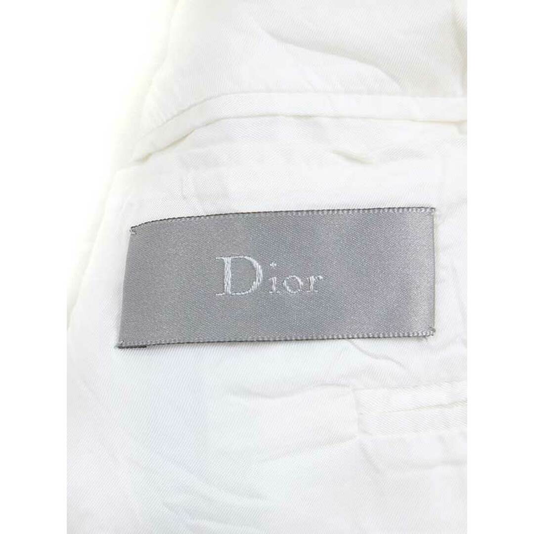 Dior(ディオール)のDior HOMME ディオールオム 2005SS エンブレムボタン ダブルテーラードジャケット ホワイト 46 メンズのジャケット/アウター(テーラードジャケット)の商品写真