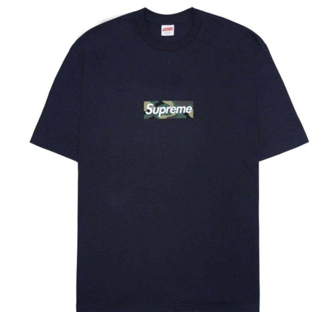 Supreme Box Logo Tee Navy Mサイズ Supreme Box Logo Tee Navy Mサイズ