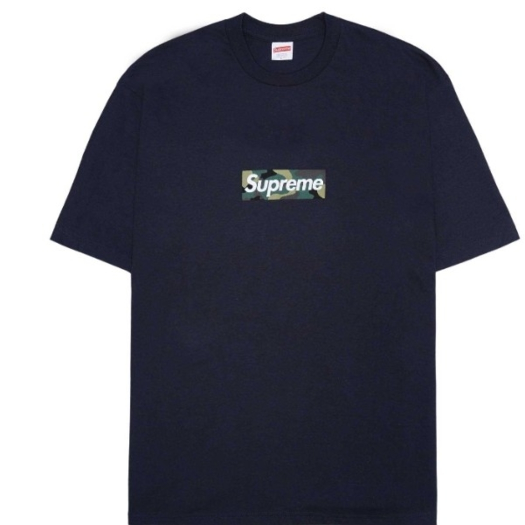 直売公式 Supreme Box Logo Tee Navy Mサイズ | solar-laser.com