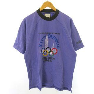 アディダス(adidas)のアディダス adidas 美品 ロンドン五輪記念 Tシャツ 紫 パープル S(Tシャツ/カットソー(半袖/袖なし))