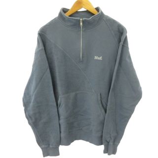 ハフ(HUF)のハフ HUF 20周年 ハーフジップスウェット トレーナー  ブルー系 M(スウェット)