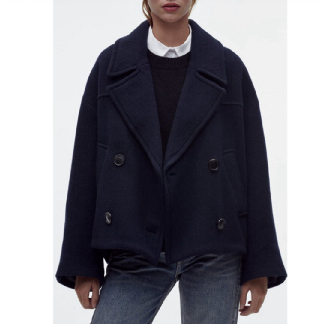 ZARA - ZARA MANTECO社 オーバーサイズウールコート ウール ZARA - ZARA MANTECO社 オーバーサイズウールコート ウール