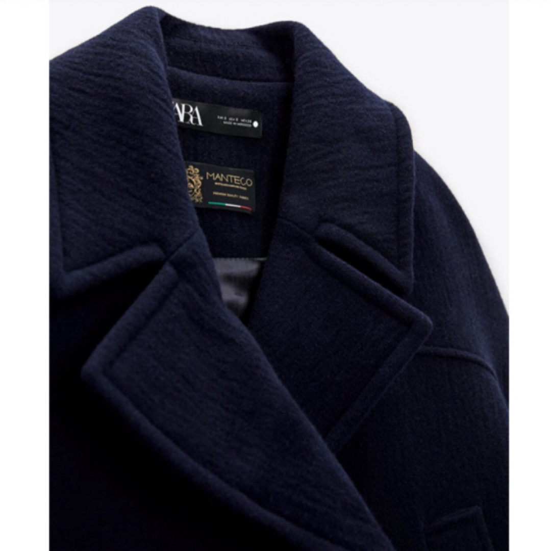 ZARA - ZARA MANTECO社 オーバーサイズウールコート ウール ZARA - ZARA MANTECO社 オーバーサイズウールコート ウール
