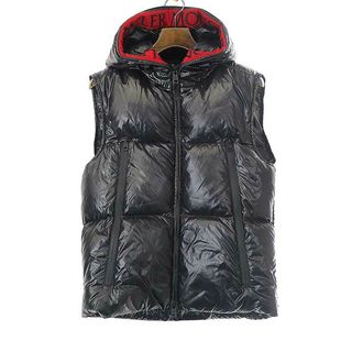 モンクレール(MONCLER)のMONCLER モンクレール AGNEAUX GILET ダウンベスト ブラック 0 F20911A51C00 68950(ダウンベスト)