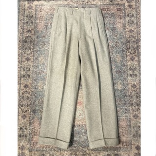 希少サイズ 50s Vintage Melton Wool Slacks(スラックス)