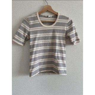 ユニクロ(UNIQLO)のユニクロ　UNIQLO UNIQLOU ユニクロユー　ボーダーティシャツ(Tシャツ(半袖/袖なし))