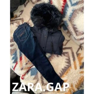 ザラ(ZARA)のZARAダウンジャケット・GAPレギンスパンツセット(コート)