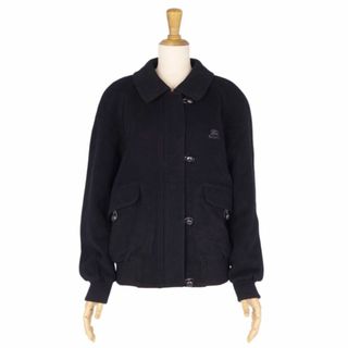 バーバリー(BURBERRY)の美品 Vintage バーバリー Burberrys ジャケット ブルゾン 袖リブ 裾リブ ジップアップ アウター レディース L ブラック(その他)