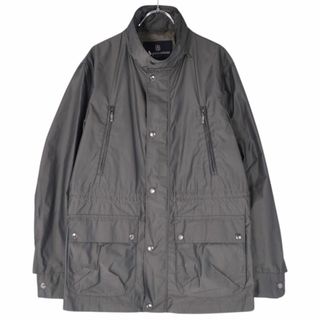 アクアスキュータム(AQUA SCUTUM)の美品 アクアスキュータム Aquascutum LONDON ジャケット ミリタリージャケット スタンドカラー ジップアップ アウター メンズ 38(M相当) グレー(ミリタリージャケット)