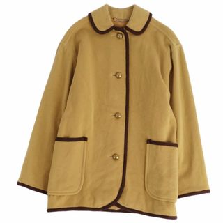 バーバリー(BURBERRY)のVintage バーバリー Burberrys コート ジャケット ショールカラー ロゴボタン 英国製 ウール カシミヤ アウター レディース 6(M相当) マスタード(その他)