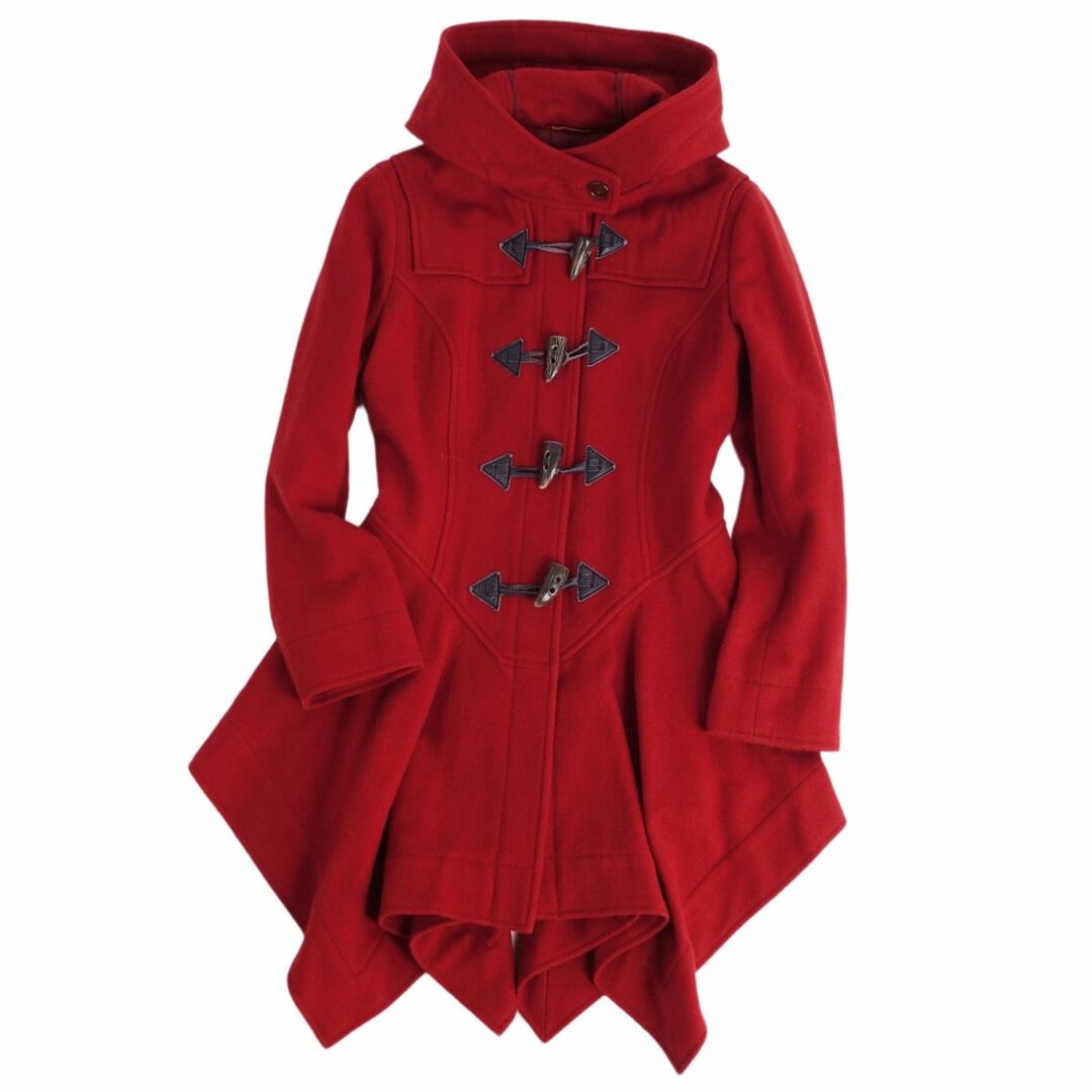 Vivienne Westwood(ヴィヴィアンウエストウッド)のヴィヴィアンウエストウッド Vivienne Westwood RED LEBAL コート ダッフルコート ウール アウター レディース 2(M相当) レッド レディースのジャケット/アウター(その他)の商品写真