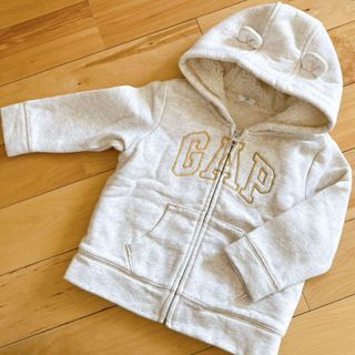 ベビーギャップ(babyGAP)のベビーギャップ　くま耳　もこもこ　パーカー(ジャケット/コート)